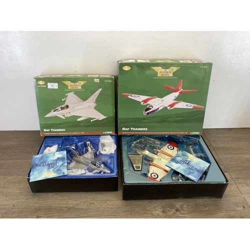 541 - Two boxed Corgi The Aviation Archive RAF Trainers limited edition 1:72 scale die-cast models, AA3640... 