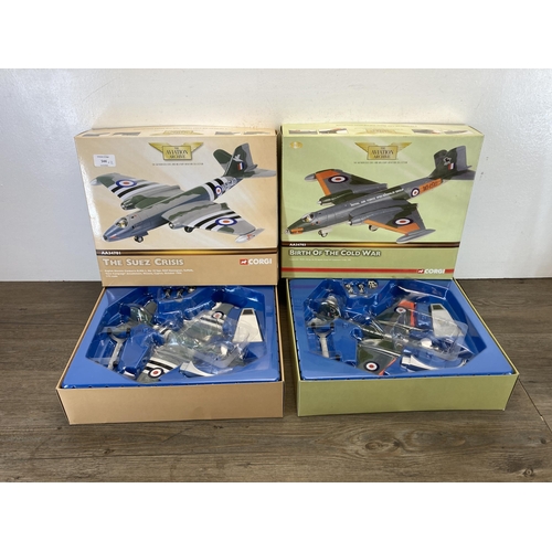 544 - Two boxed Corgi The Aviation Archive 1:72 scale die-cast models, AA34701 The Suez Crisis and AA34703... 