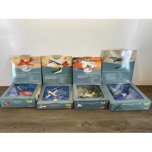 551 - Four boxed Corgi The Aviation Archive Military Air Power Thunder in The Skies limited edition die-ca... 