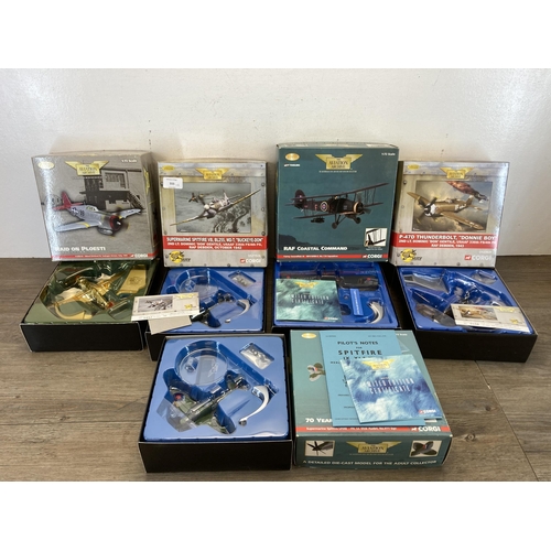 555 - Five boxed Corgi The Aviation Archive limited edition die-cast models, two The Flying Mule Collectio... 