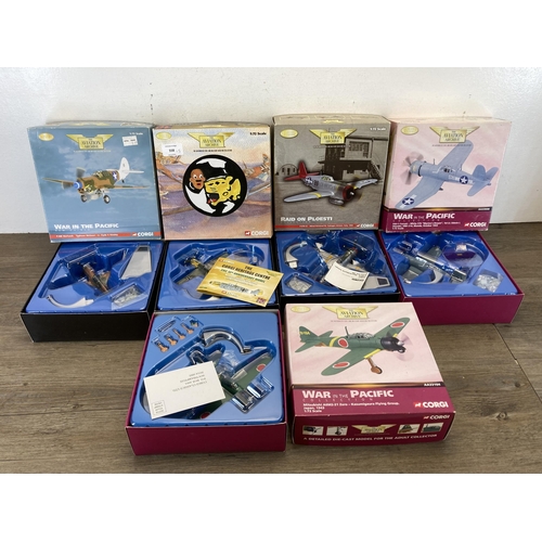 558 - Five boxed Corgi The Aviation Archive limited edition 1:72 scale die-cast models, AA32109, US33813, ... 