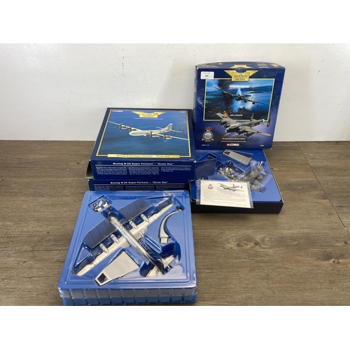 560 - Three boxed Corgi The Aviation Archive 1:144 scale die-cast models, two AA31803 Boeing B-29 Superfor... 