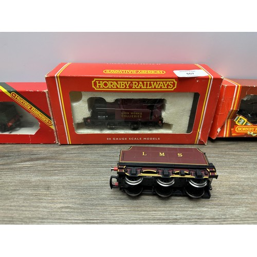 607 - Six Hornby model locomotives and tenders to include 6517, Princess Elizabeth 6201 and Lion Works Col... 