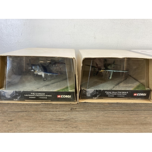 564 - Four boxed Corgi The Aviation Archive World War II Legends 1:72 scale die-cast models, AA31905, AA32... 