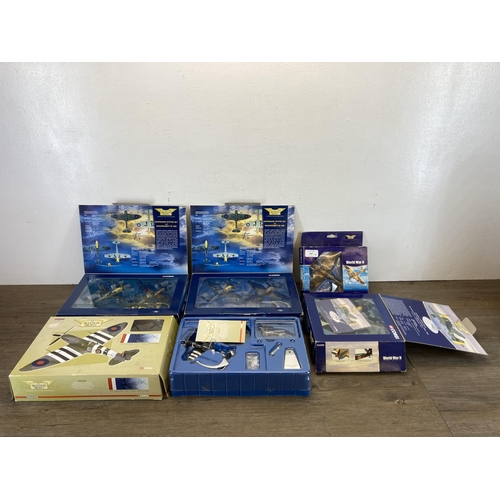 567 - Five boxed Corgi The Aviation Archive 1:72 scale die-cast models and sets, AA31902, AA32505, two 495... 