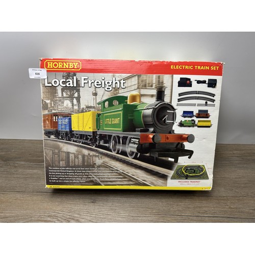 616 - A boxed Hornby R1085 Local Freight 00 gauge electric model railway set with instruction manual