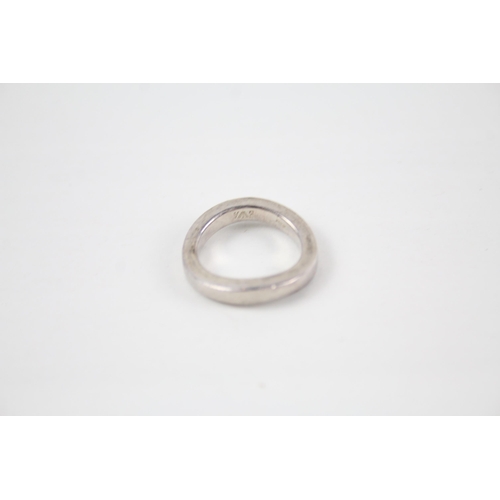 2095 - Three Emporio Armani hallmarked silver stacking rings - approx. gross weight 24g