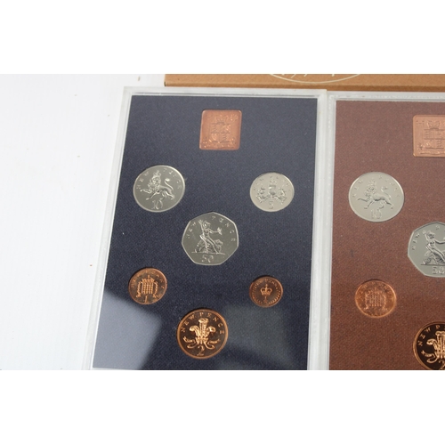 2207A - Four The Coinage of Great Britain and Northern Ireland proof coin sets, 1974, 1975, 1976 and 1977