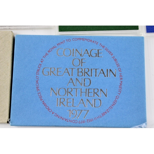 2207A - Four The Coinage of Great Britain and Northern Ireland proof coin sets, 1974, 1975, 1976 and 1977