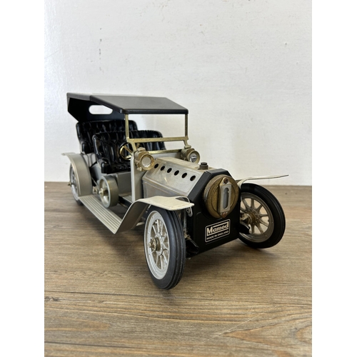 395 - A Mamod SA1L Silver Limousine live steam model - approx. 21cm high x 17cm wide x 41cm deep