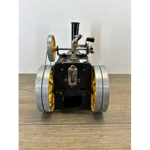 396 - A Mamod TWK1 Traction Engine live steam model with accessories - approx. 18cm high x 12cm wide x 22c... 