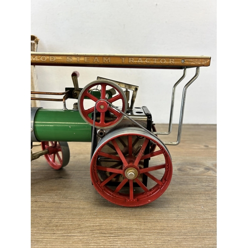 404 - A boxed Mamod TE1A Traction Engine live steam model