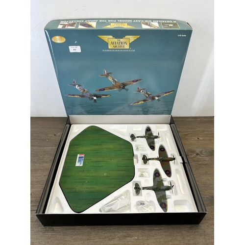 415 - A boxed Corgi The Aviation Archive 70 Years of The Spitfire limited edition Johnnie Johnson 3 piece ... 