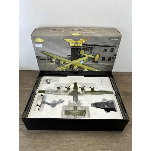 424 - A boxed Corgi The Aviation Archive Raid On Ploesti Collection B-24D Liberator - Jerk s Natural 1:72 ... 