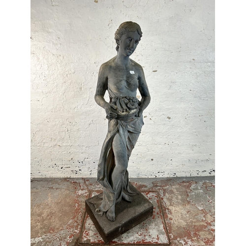 159 - A polyethylene statuette of Pomona - approx. 160cm high