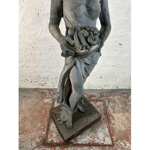 159 - A polyethylene statuette of Pomona - approx. 160cm high