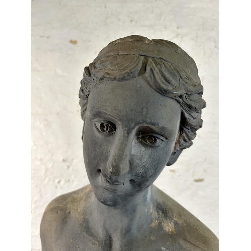 159 - A polyethylene statuette of Pomona - approx. 160cm high