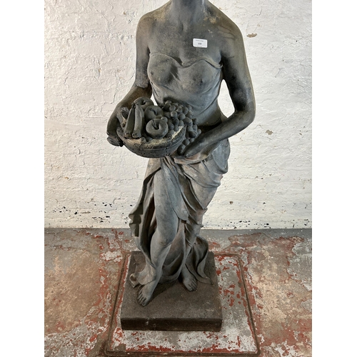 159 - A polyethylene statuette of Pomona - approx. 160cm high