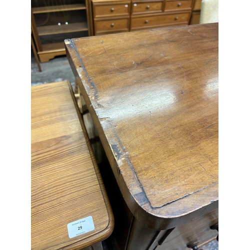 28 - A Victorian mahogany chest of drawers - approx. 117cm high x 101cm wide x 47cm deep