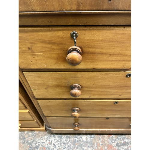 28 - A Victorian mahogany chest of drawers - approx. 117cm high x 101cm wide x 47cm deep