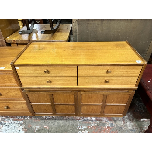 62 - A Nathan teak sideboard - approx. 75cm high x 102cm wide x 45cm deep