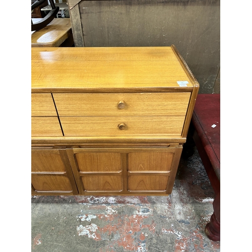 62 - A Nathan teak sideboard - approx. 75cm high x 102cm wide x 45cm deep