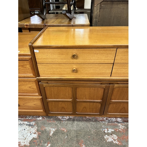 62 - A Nathan teak sideboard - approx. 75cm high x 102cm wide x 45cm deep