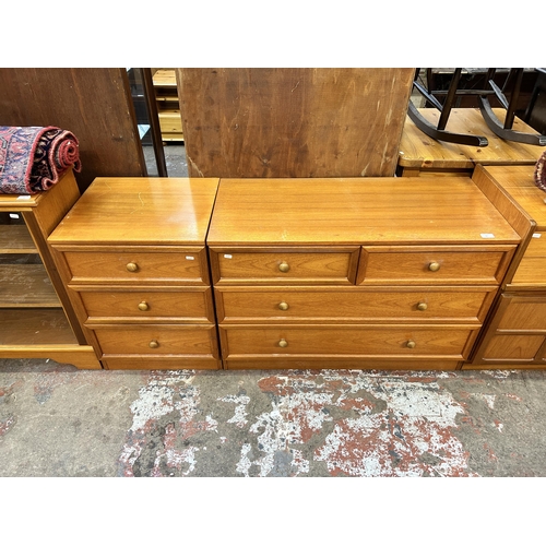 65 - A G Plan teak chest of drawers and bedside chest of drawers