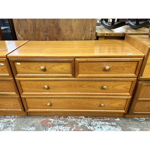 65 - A G Plan teak chest of drawers and bedside chest of drawers