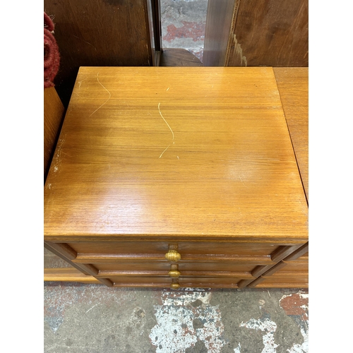 65 - A G Plan teak chest of drawers and bedside chest of drawers