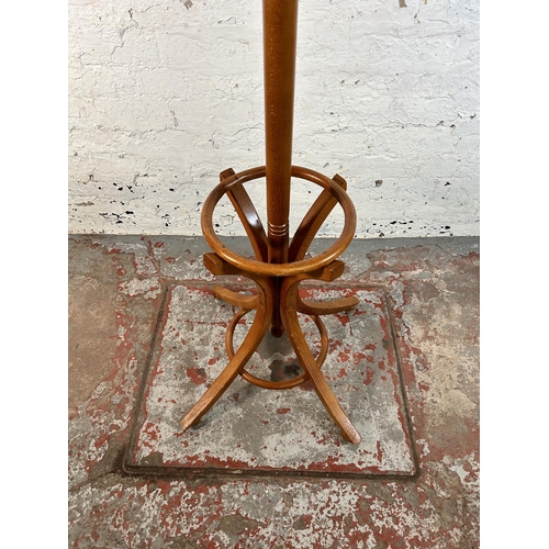 76 - A Thonet style bentwood coat stand - approx. 187cm high