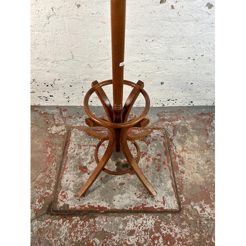 77 - A Thonet style bentwood coat stand - approx. 187cm high