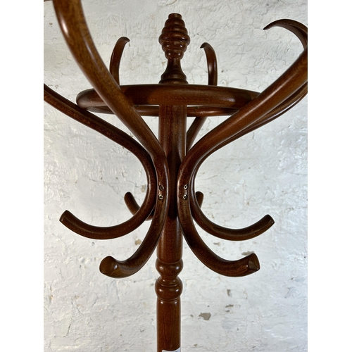 77 - A Thonet style bentwood coat stand - approx. 187cm high