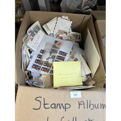 1248 - A large collection of loose worldwide stamps