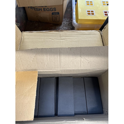 1258 - Two boxes containing a large collection new old stock pen presentation boxes