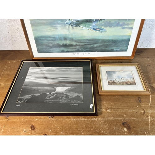 263 - Three framed pictures to include Ann Soonaye 