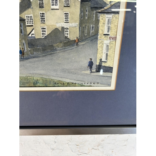 266 - A framed Paul B. Mountford watercolour - approx. 50cm high x 42cm wide