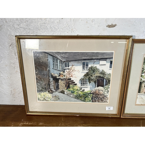 283 - Two framed Society of Staffordshire Artists watercolours, one Walter J. Roberts FRSA 