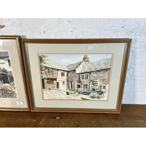 283 - Two framed Society of Staffordshire Artists watercolours, one Walter J. Roberts FRSA 