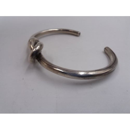 2097 - An Andreas Mikkelsen Denmark silver bangle - approx. gross weight 24g