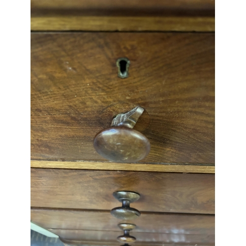 140 - A Victorian mahogany chest of drawers - approx. 114cm high x 123cm wide x 52cm deep