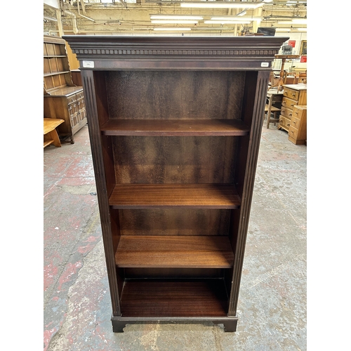 176 - A Georgian style mahogany four tier bookcase - approx. 153cm high x 76cm wide x 32cm deep