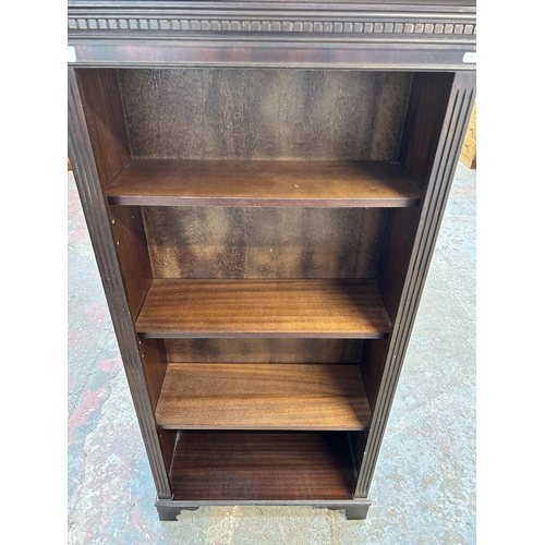 176 - A Georgian style mahogany four tier bookcase - approx. 153cm high x 76cm wide x 32cm deep