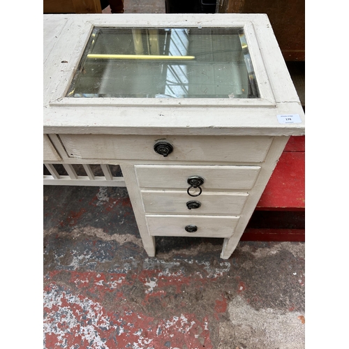 178 - A mid 20th century white painted dressing table