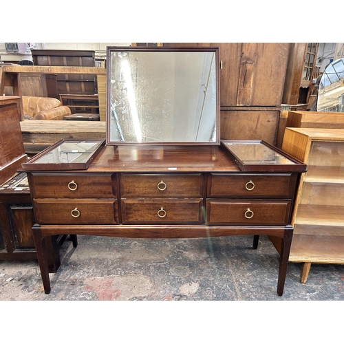 226 - A Stag Minstrel mahogany dressing table