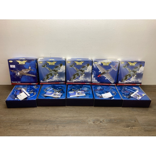 443 - Five boxed Corgi The Aviation Archive limited edition 1:72 scale die-cast models, three Squadron His... 