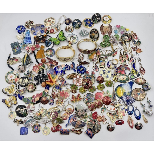 2020 - A collection of enamel jewellery