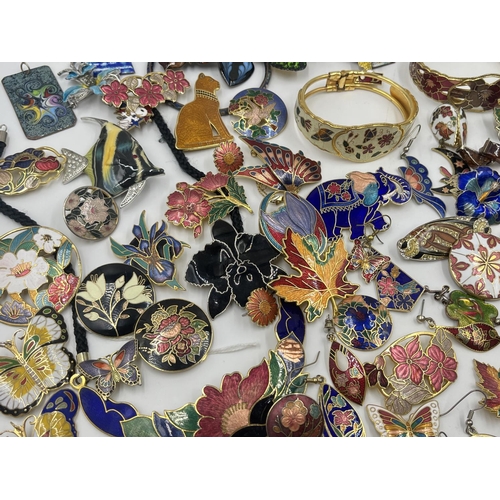 2020 - A collection of enamel jewellery