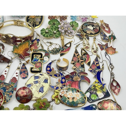 2020 - A collection of enamel jewellery