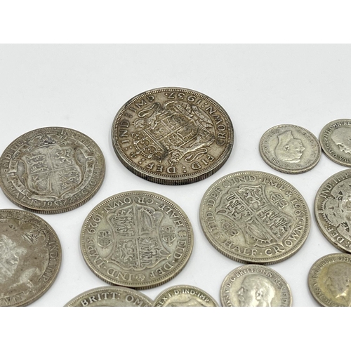 2209 - Approx. 193g of 50% silver British coins